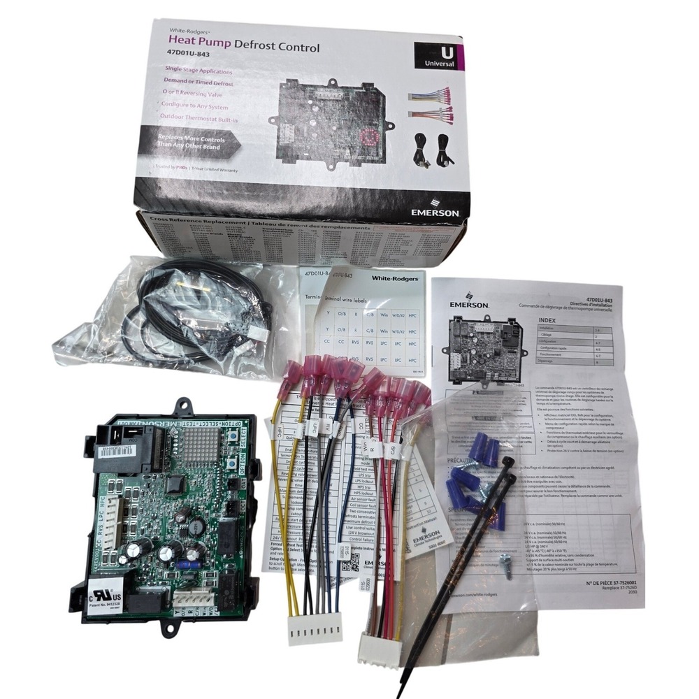 Emerson White-Rodgers 47D01U-843 Universal Heat Pump Defrost Control Board NEW